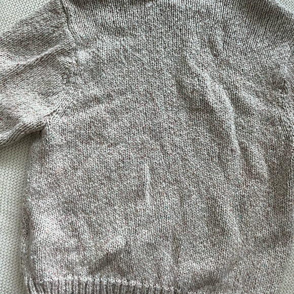 Outerknown Cream and Brown Turtleneck Sweater - Picture 3 of 3